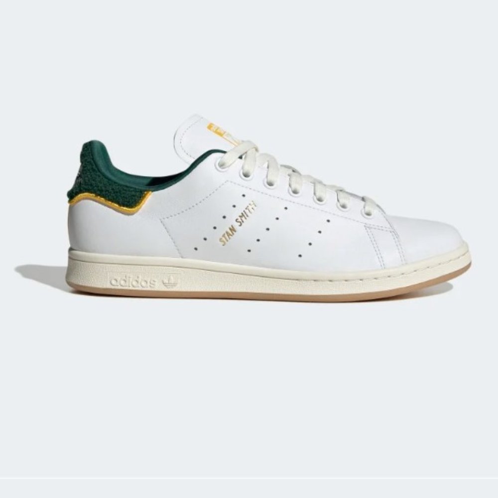 NEW IN BOX: Adidas Originals Stan Smith Shoes - Cloud White/Off White/Dark Green